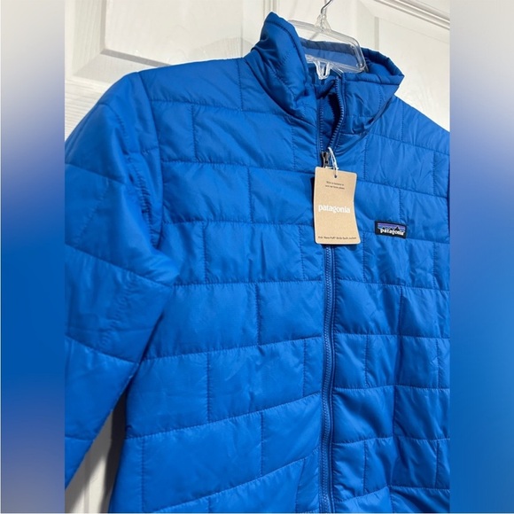 Patagonia Boys' XL Nano Puff Brick Quilt Jacket Endless Blue NWT Youth Kids - Picture 2 of 9